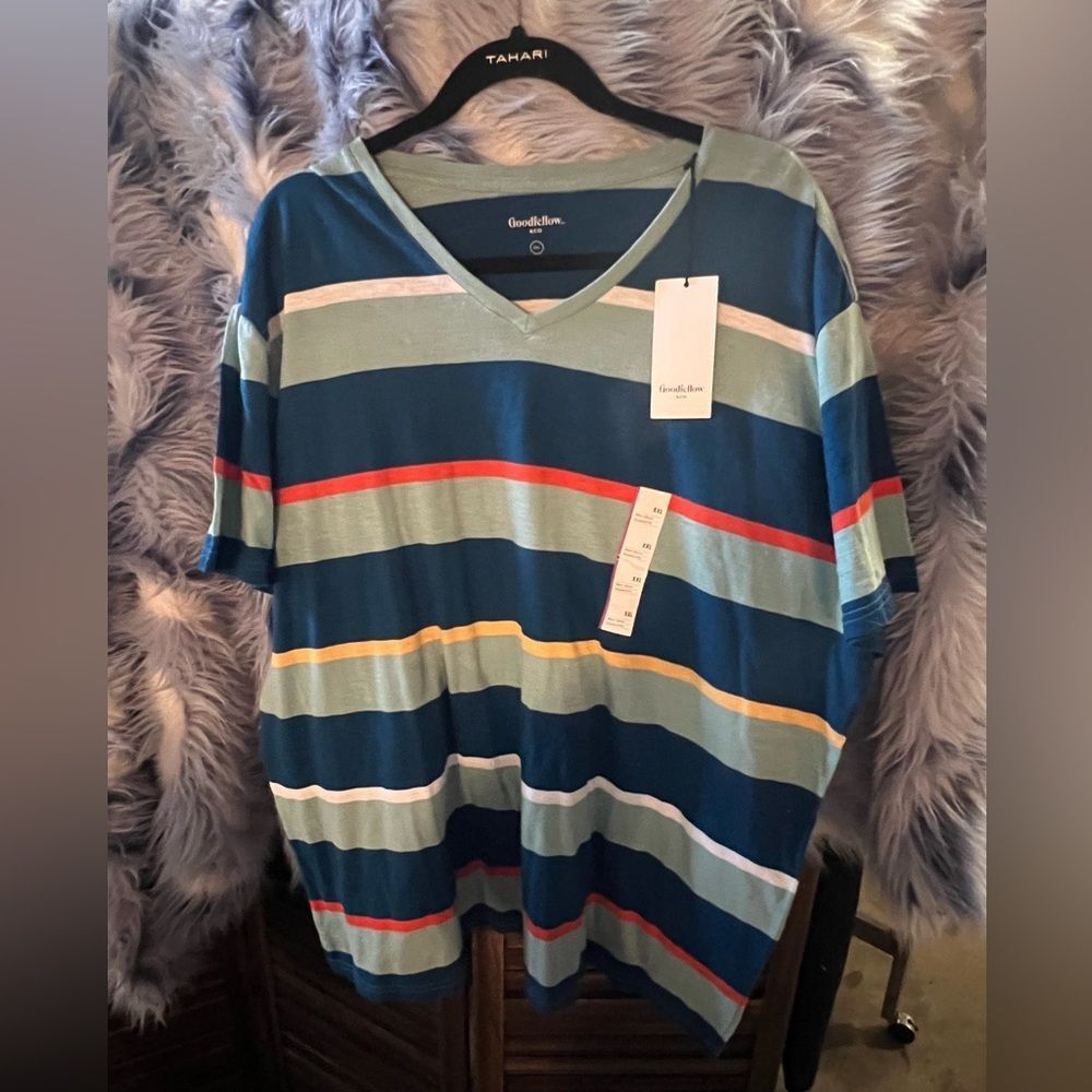 Goodfellow & Co Men's Multicolor Striped Tee